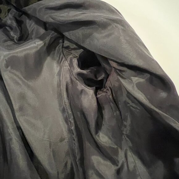 Bicci Florine Wachter Velvet Animal Print Jacket, USA, Vtg, Olive Black, 12 - Picture 9 of 13